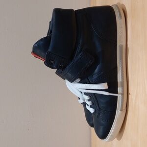 Prada Black High-top Leather Sneakers